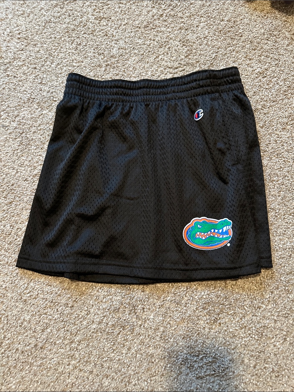 Champion Black Mesh Mini Skirt with Gators Patch